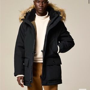 Maroon colored, large NEW Jcrew parka